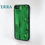 Green Wood Grain Print - Iphone 5 Cases Cool..