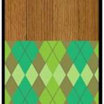 Iphone 5 Case Iphone 5 Cover - Geometric Wood..