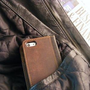 Leather Premium Pocket Book Case For Iphone 4 Or..