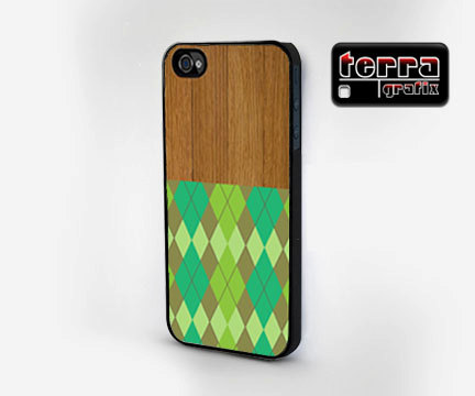 Iphone 5 Case Iphone 5 Cover - Geometric Wood Grain Print - Cool Iphone Cases - Geometric